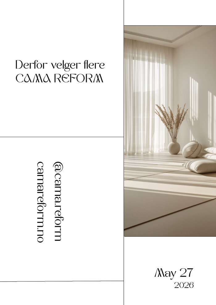 Reformersokker fra Cama Reform med antiskli-såle i flere farger