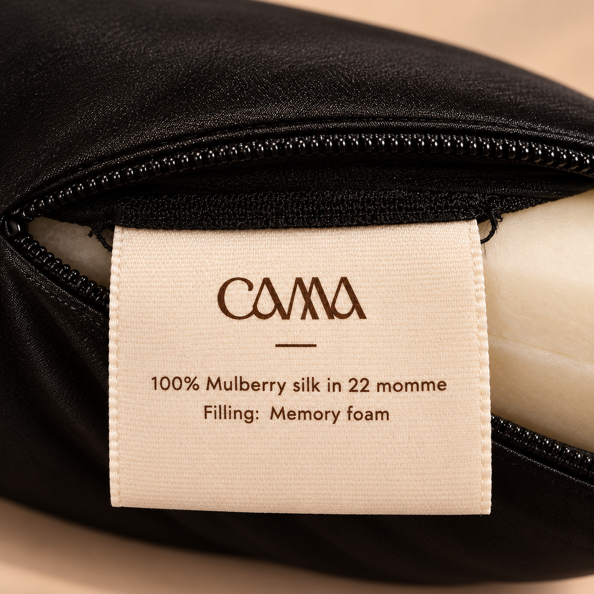 Memory Foam Travel Pillow with Mulberry Silk