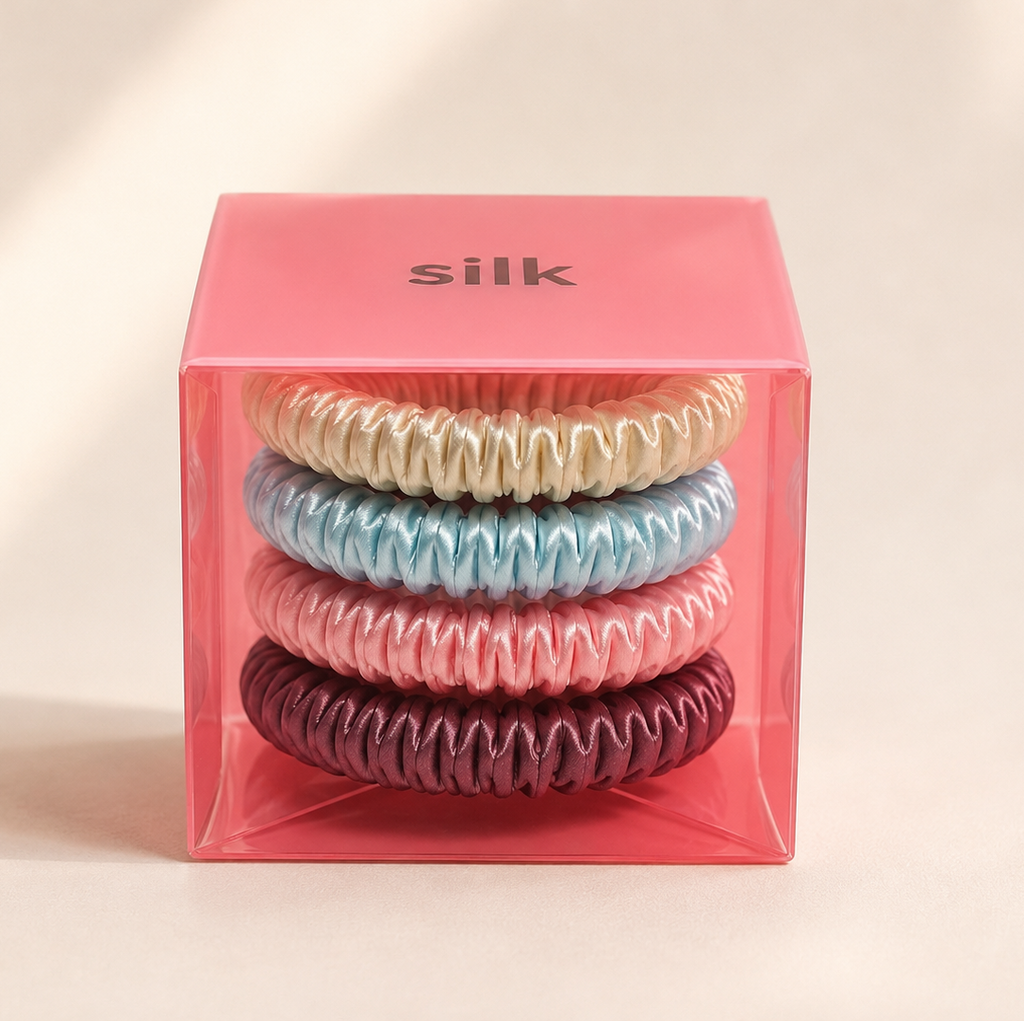 Silk Scrunchies Set