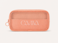 Peach mesh zip pouch from CAMA Reform for wellness and pilates essentials