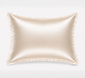 Champagne mulberry silk pillowcase with Oxford border from CAMA Reform
