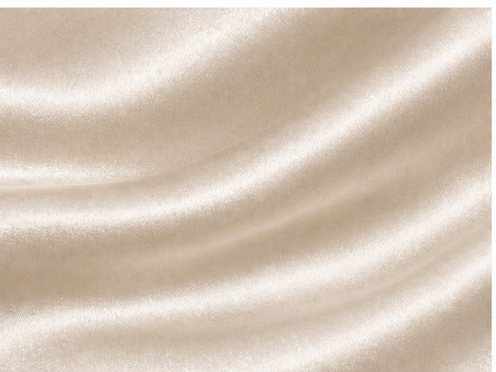 Champagne mulberry silk pillowcase with Oxford border from CAMA Reform