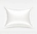 Ivory mulberry silk pillowcase with soft luxury finish