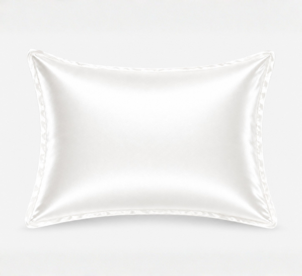 Ivory mulberry silk pillowcase with soft luxury finish