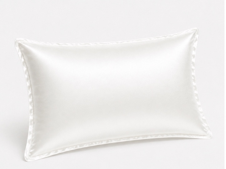 Ivory mulberry silk pillowcase with soft luxury finish