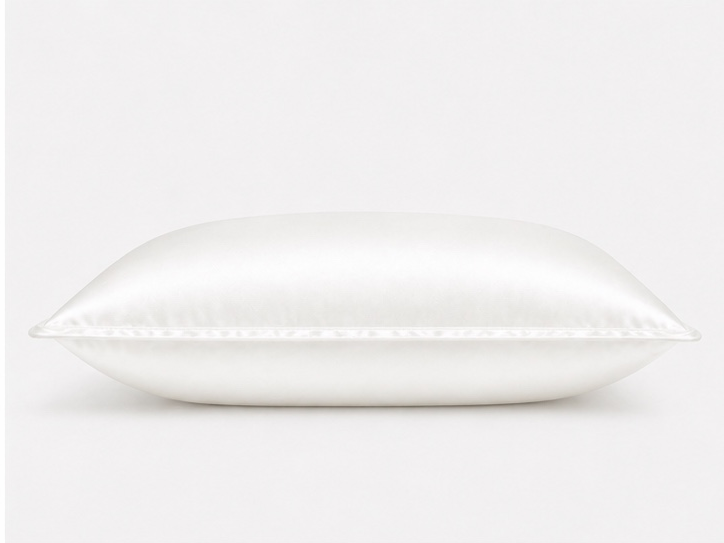 Ivory mulberry silk pillowcase with soft luxury finish