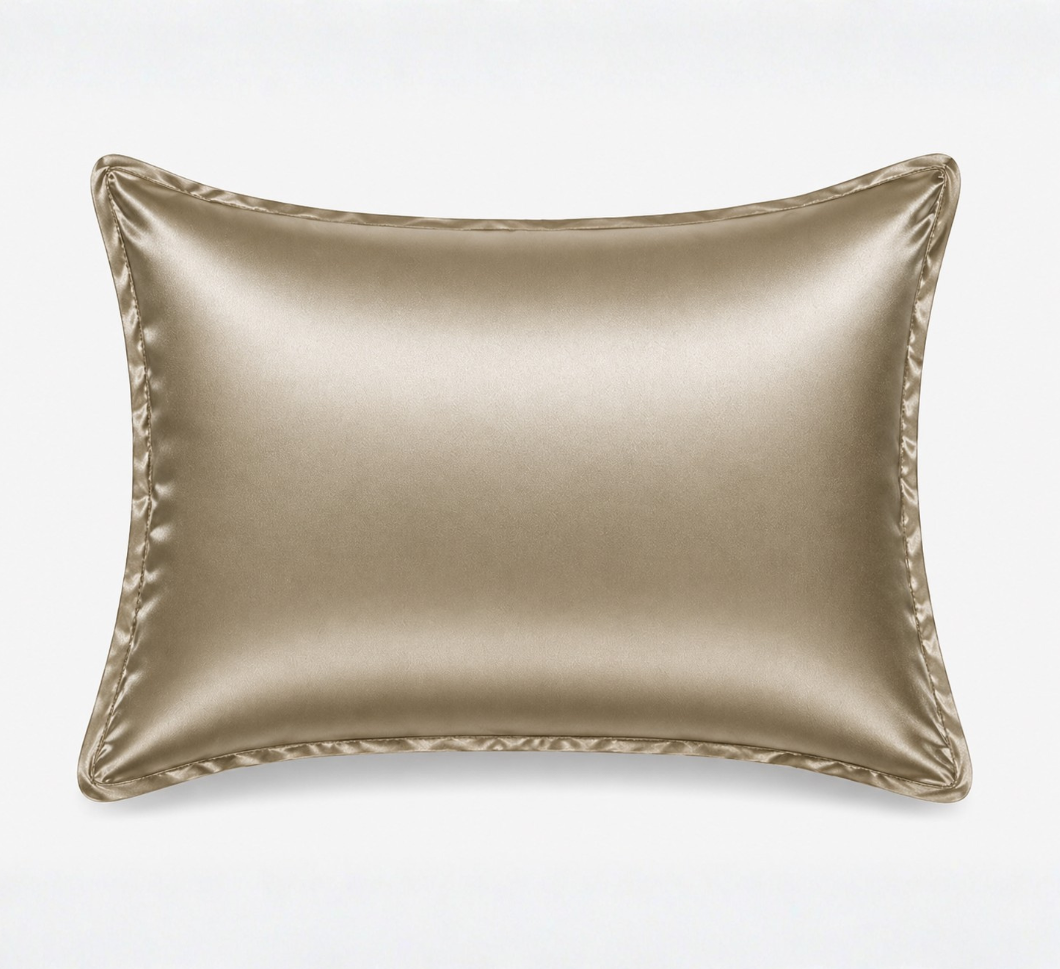 Khaki mulberry silk pillowcase Oxford style 25 momme luxury