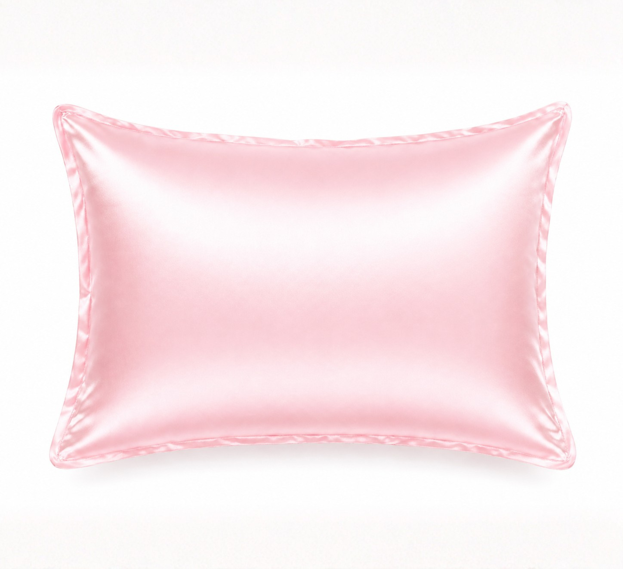 Pink mulberry silk pillowcase styled for beauty sleep ritual