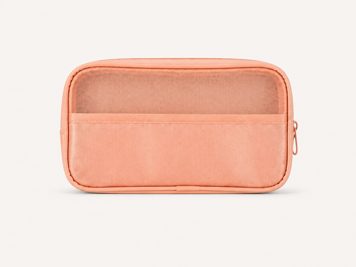 Open mesh storage pouch designed for pilates and travel essentials