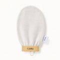 Raw silk exfoliating mitt from CAMA Reform for body exfoliation rituals